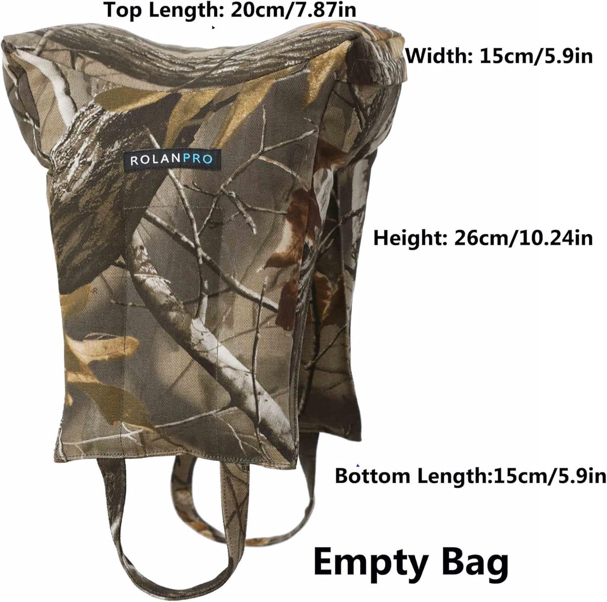 SnelShoppen - Rolanpro Lens Gun Window Pillow - Fotografie Bean Bag Kussen - Telephoto Cushion - Leeg Zakken - Geschikt voor Aerial Photogrammetry - Z