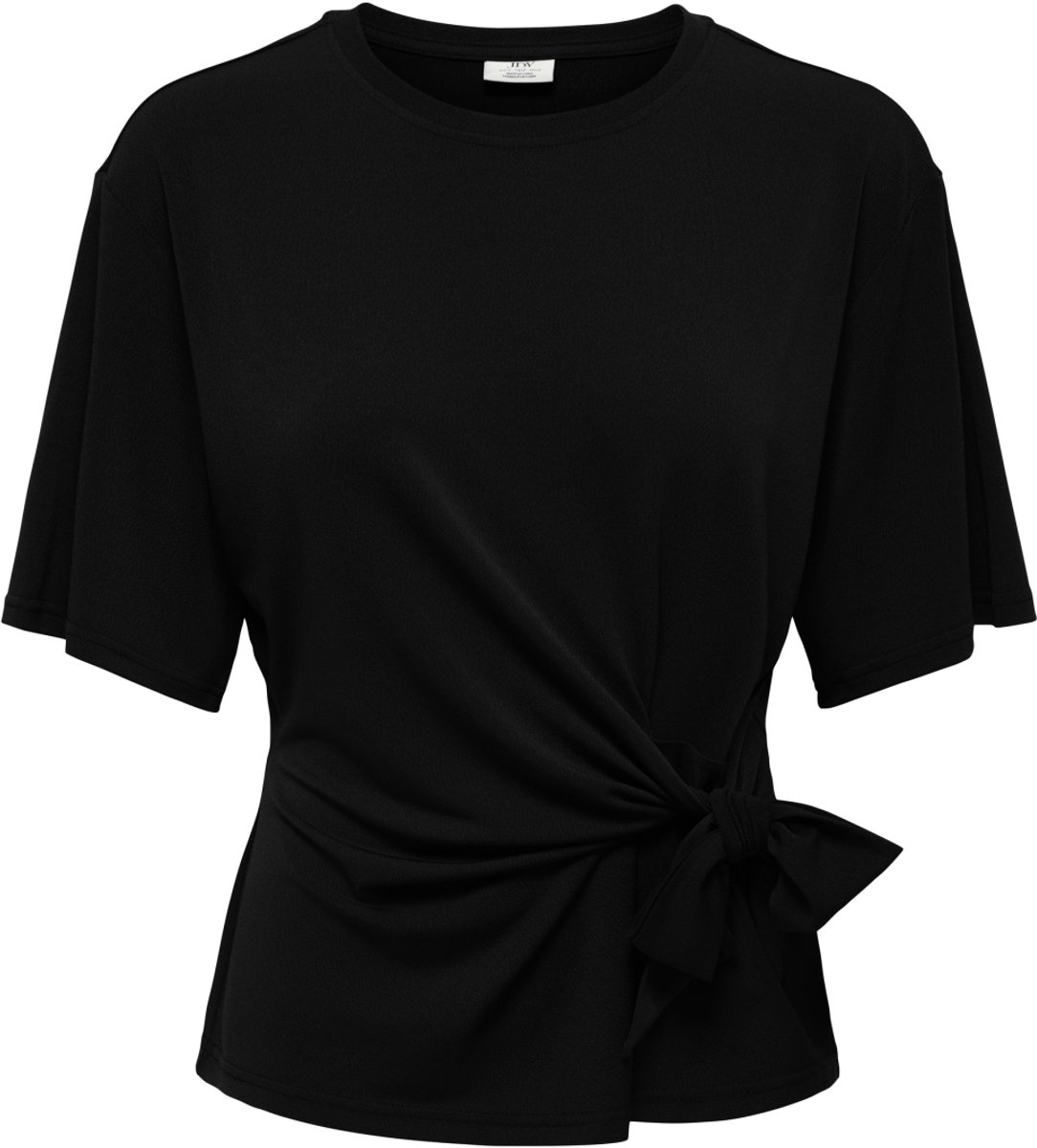 Jacqueline de Yong T-shirt Jdydea Life 2/4 Knot Top Jrs 15379833 Black Dames Maat - XS