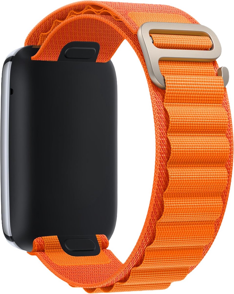 SnelShoppen - Nylon Loop Strap voor Apple Watch - Verstelbare, Lichtgewicht en Ademend Outdoor Horlogeband met G-Haak Sluiting - Geschikt voor 38/40/4