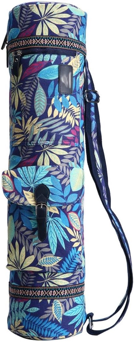 SnelShoppen - 28'' Yoga Mat Bag - Grote Yoga Mat Tas met Volledige Rits - Handgemaakt, Goed Gevoerd, Verstelbare Schouderband - Yoga Cadeau - Maple Le