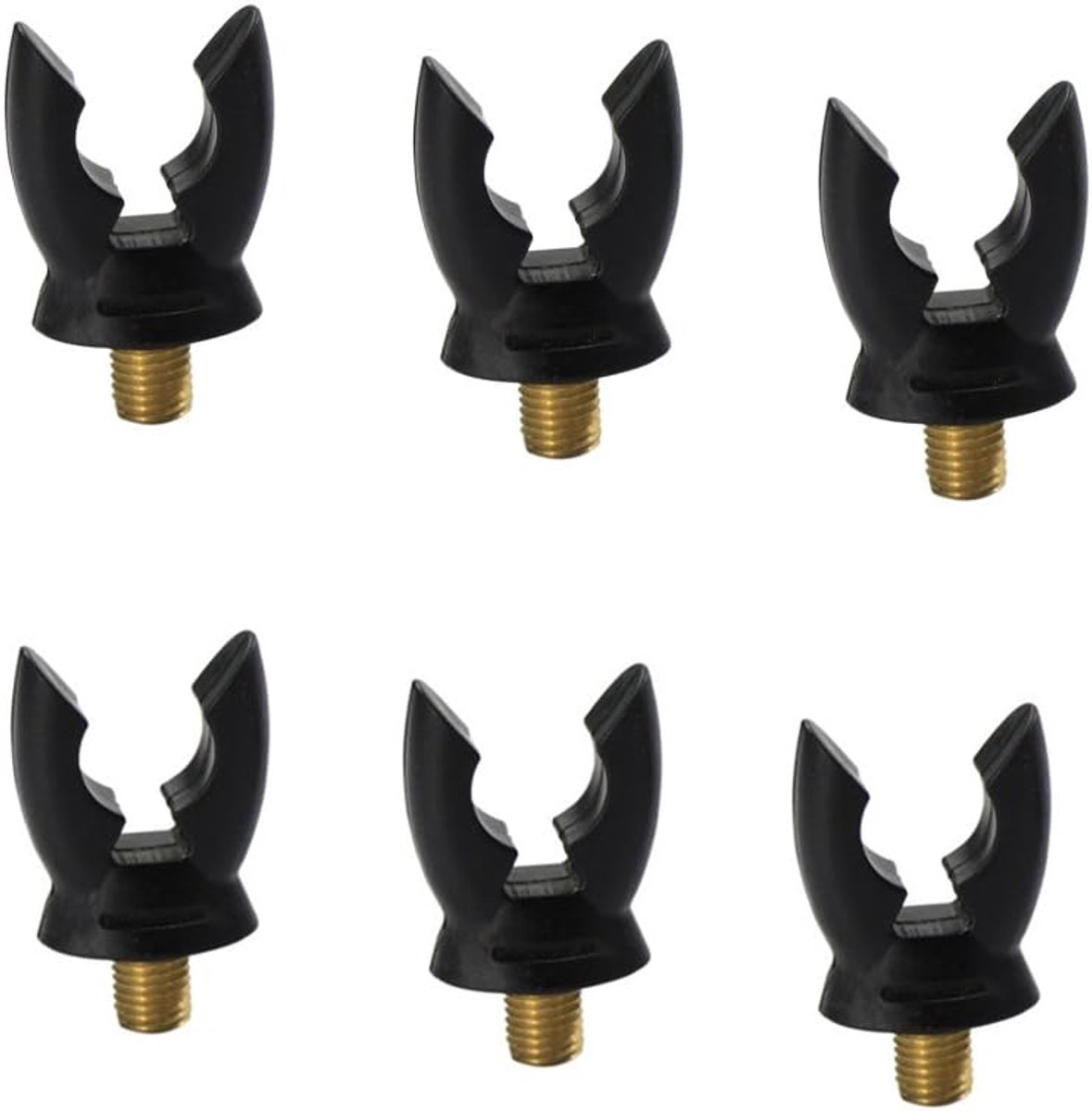 SnelShoppen - Croch Butt Grip Messing Draadsteun voor Alle Hengelhouders, Hengelstandaard, Rod Pod en Bankstick - Flexibele Rod Cushion voor Voorkomen