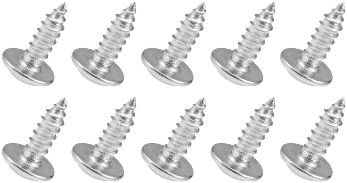 SnelShoppen - Zelftappende Schroeven 2.6 x 8mm RVS 304 Phillips - 50 Stuks - Platkop - Corrosiebestendig - Bevestigingsmiddelen voor Constructie en Re