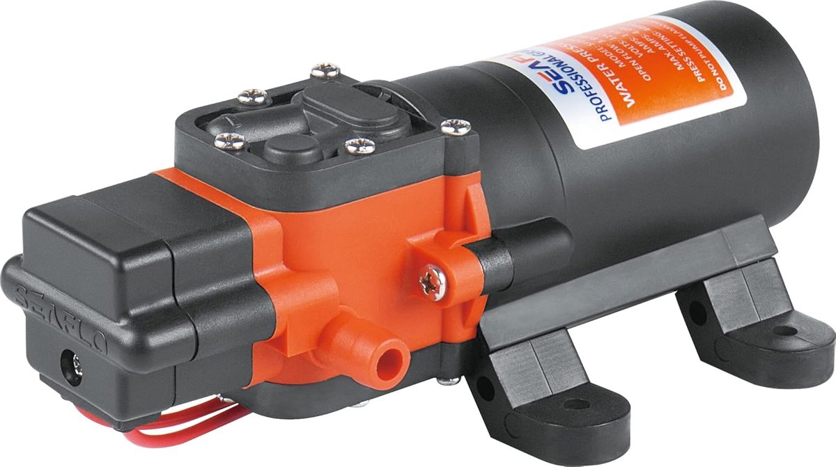 SnelShoppen - DC 12V Waterpomp 4.3 LPM 2.4bar Zelfaanzuigend voor Camping, Tuin, Motorhome, Jacht met Automatische Start en Stop