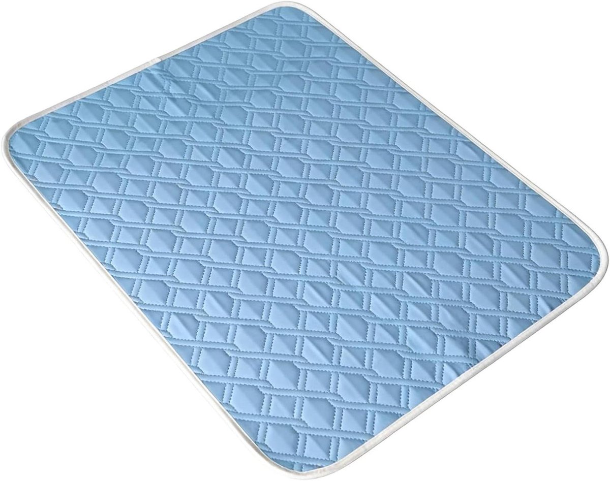 Koelmat Huisdier - Hondenmat Koel - Hitte Verminderen - Zelfkoelend Gel Materiaal - 150 x 100 cm - Blauw