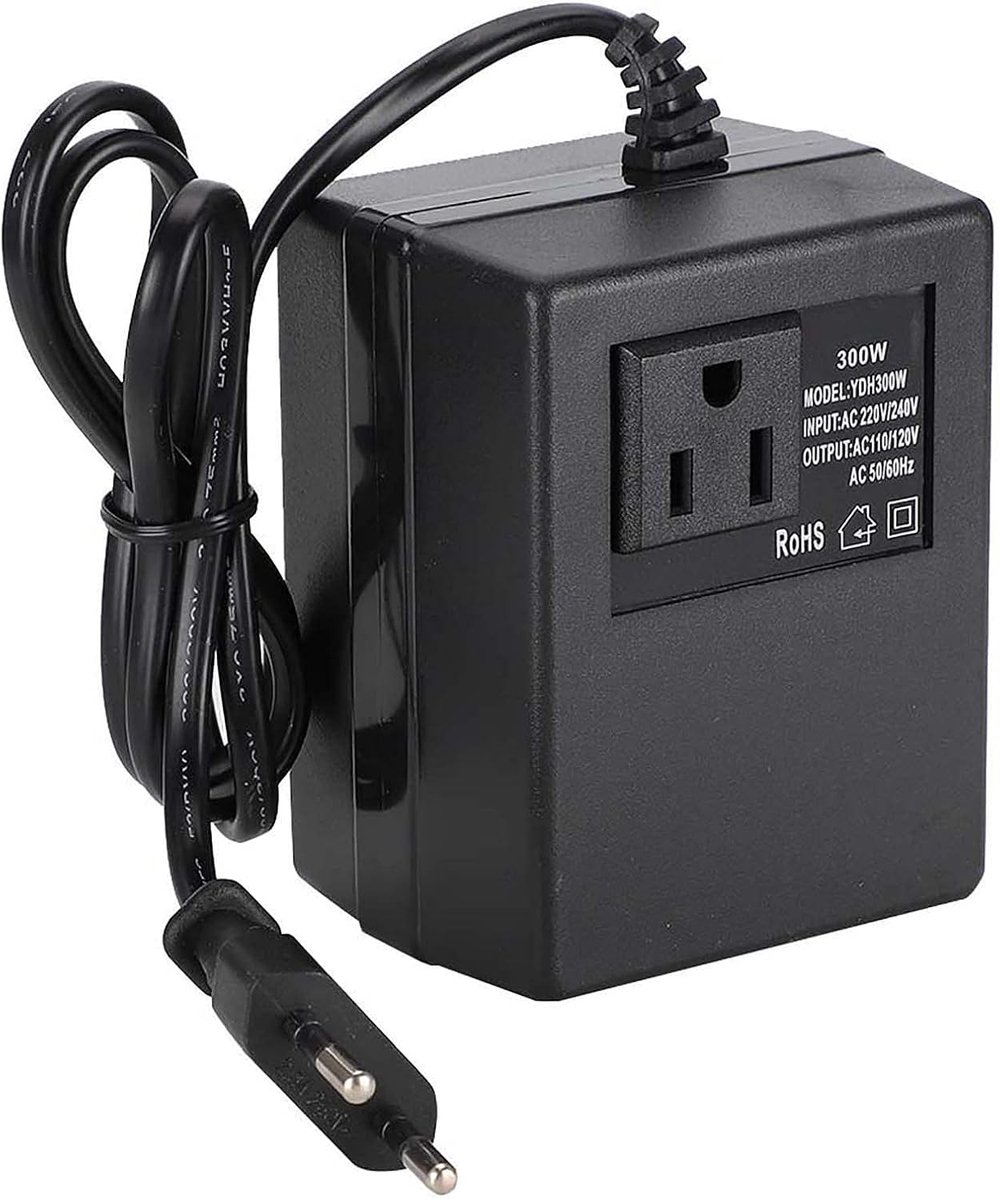 SnelShoppen - Plug Adapter 300W Voedingstransformator Spanningsconverter AC 220V Naar 110V EU Adapter voor Reizen, Veiligheid en Accessoires