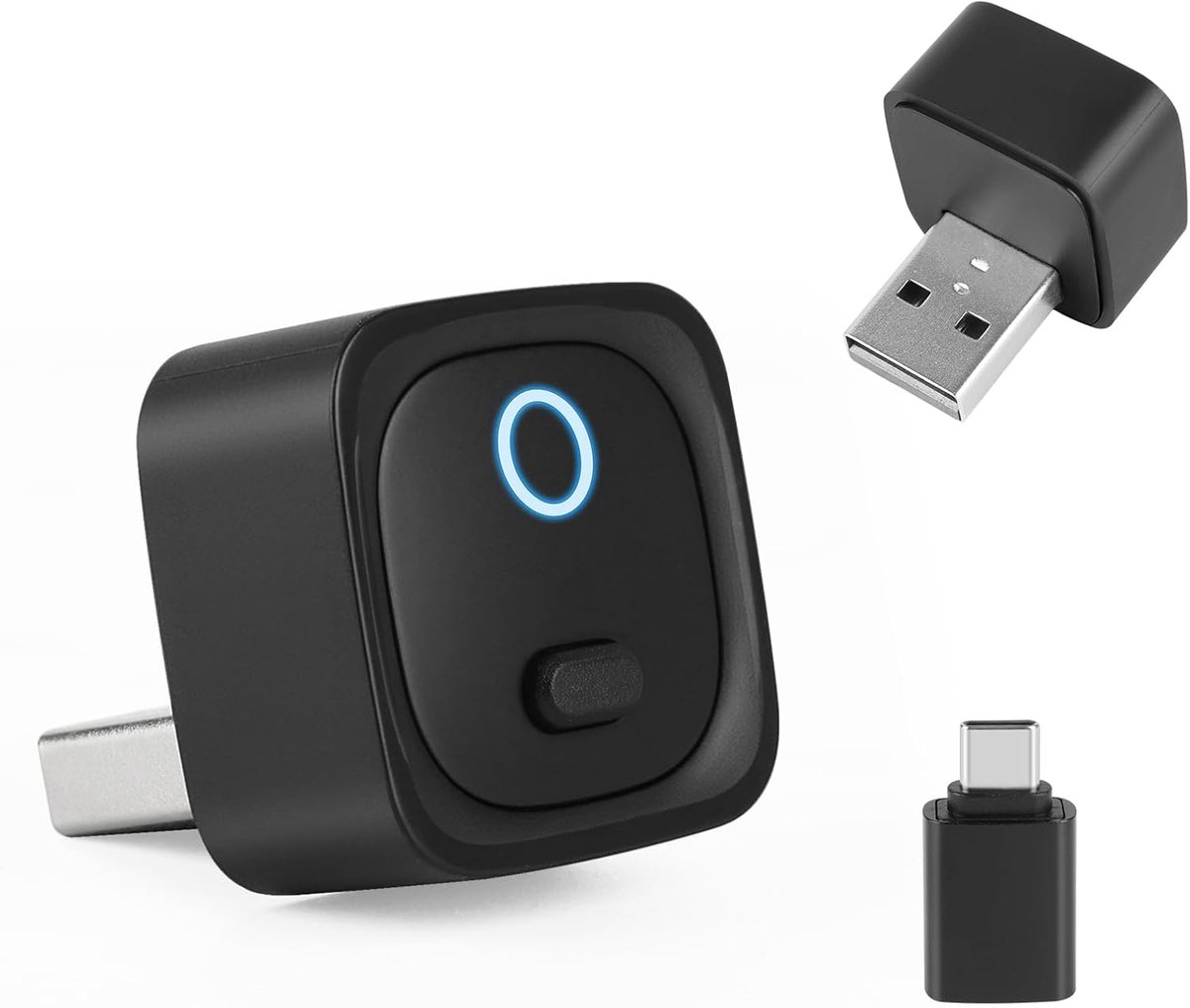 SnelShoppen - Mini 2-in-1 Draadloze CarPlay & Android Auto Adapter - Plug & Play - One-Touch Apparaatwissel - WiFi 6 & Bluetooth 5.4 - Automatische Ve