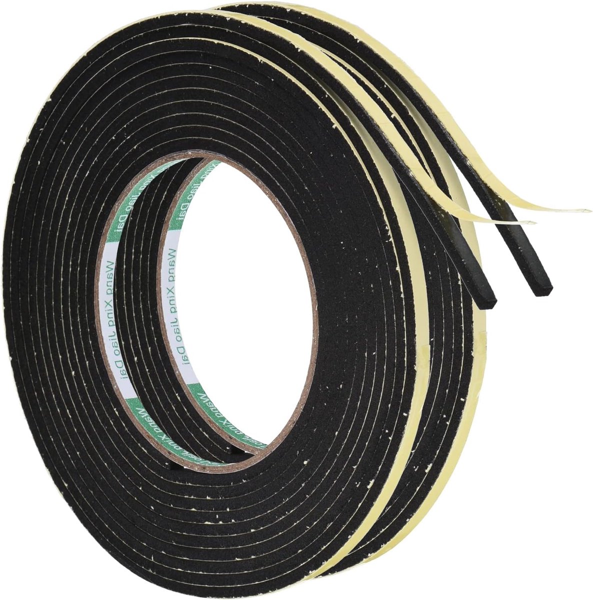 SnelShoppen - 4m Weather Stripping Seal, 2 Roll Zelfklevende 5mm Brede 3mm Dikke EVA Foam Tape voor Deur en Raam Isolatie - Geluidsisolatie, Weerbeste