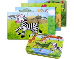 SnelShoppen - BBLIKE Puzzels voor Kinderen, 4 Moeilijkheidsniveaus, 9, 12, 15, 20 Stukken, Educatief Speelgoed voor Jongens en Meisjes vanaf 2 Jaar (Z