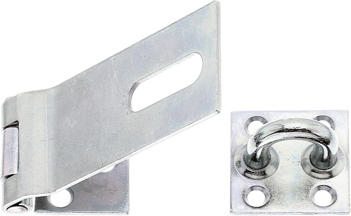 SnelShoppen - Veiligheidsklem 93mm | Gegalvaniseerd Staal | Sluiting voor Buiten gebruik | Breedte 37mm, Ideaal voor Tuin, Camping en Klussen