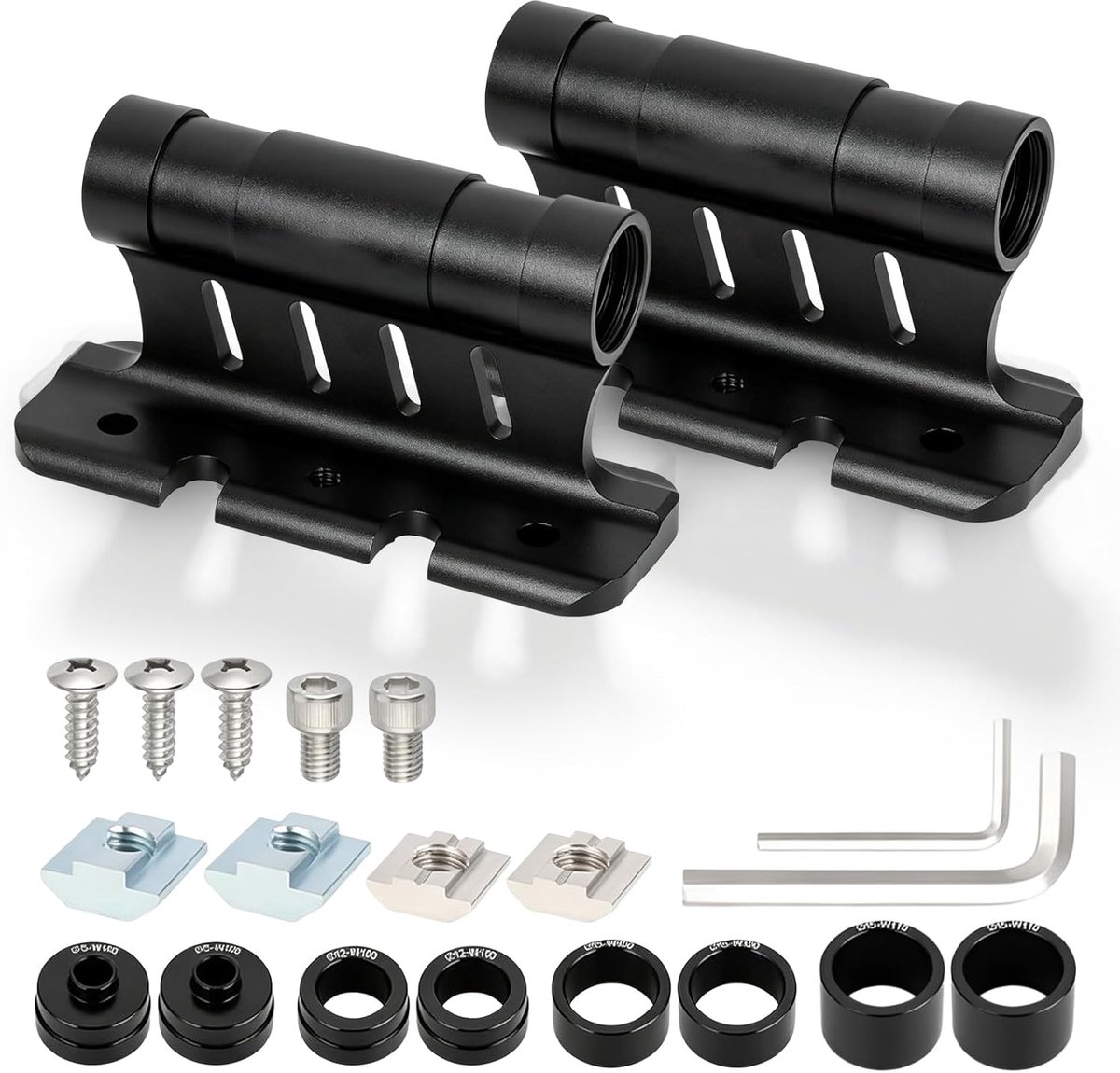 SnelShoppen - Fietsvorkhouder 2 stuks - Aluminiumlegering - Robuust, Roestvrij, Waterdicht - Fietsendrager voor Vrachtwagens, SUV's, Aanhangers, Reize
