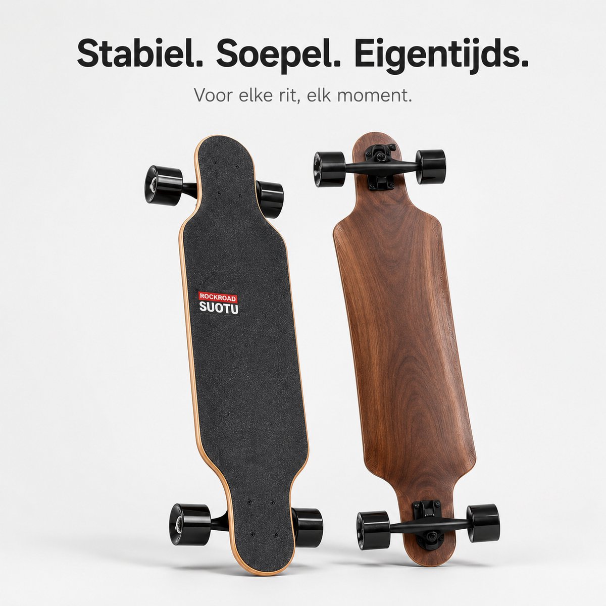 Suotu Skateboard - Longboard - 104.5x25x10cm - ABEC-9 - Schokabsorptie - Jongens - Meisjes - Volwassenen Skateboards — afbeelding 8