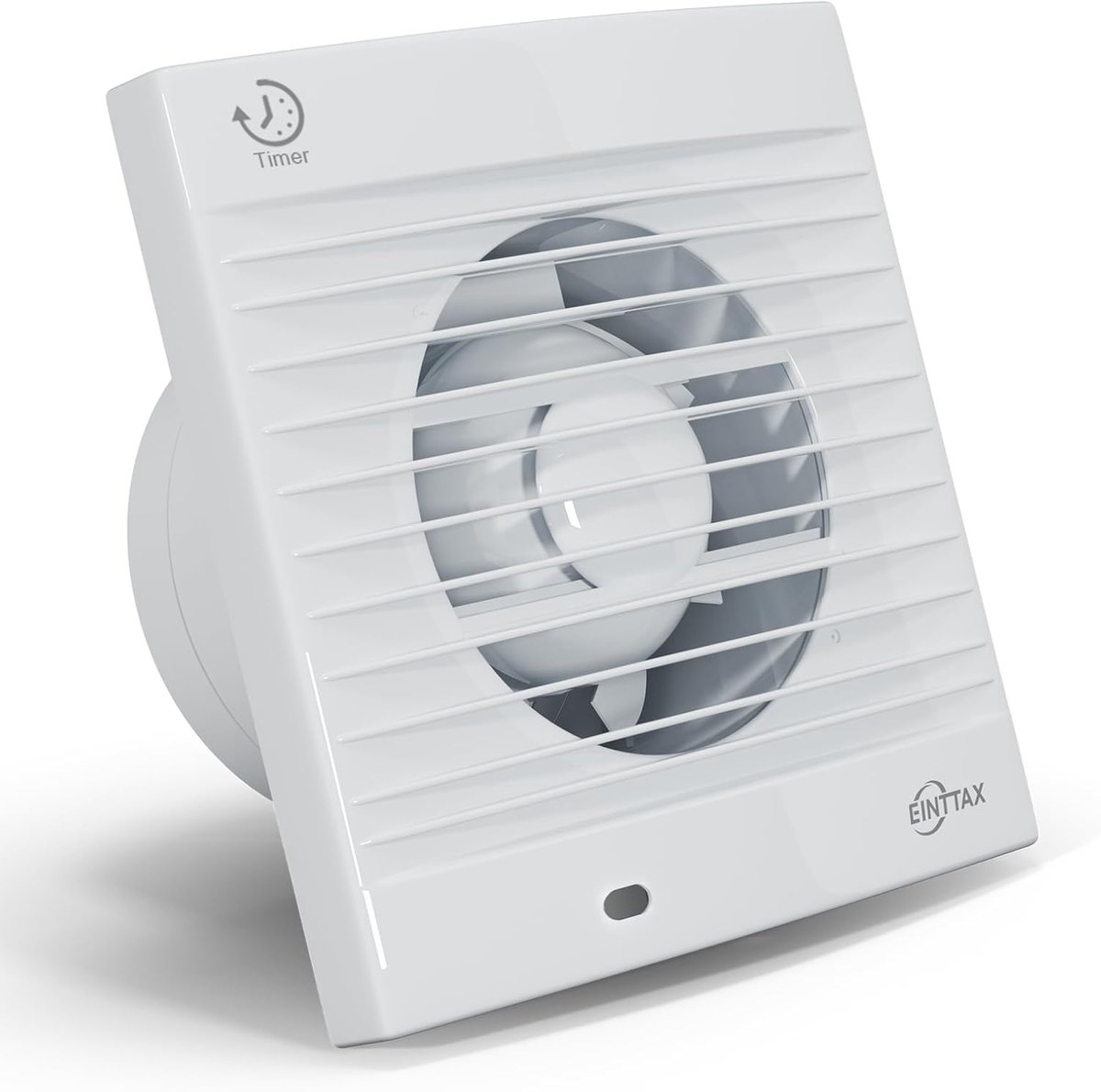 SnelShoppen - Badkamer Ventilator 100 mm met Naberichting, Afzuigventilator Keuken, 120 m³/h, IPX2 Waterdicht, Ventilator met Terugslagklep voor Badka