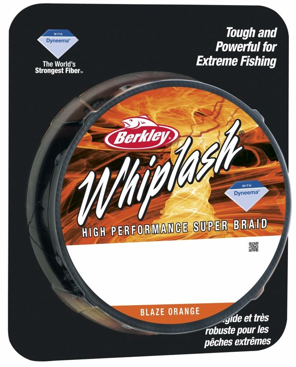Berkley Whiplash Orange - Gevlochten Lijn - Dyneema Vislijn - Visdraad - 0.28mm 44.90kg 220m