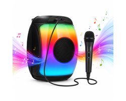Partybox met Microfoon - Muziekbox met Microfoon - Bluetooth Speaker - Boombox Xtreme - Soundlogic - Party Speaker - USB-C - Zwart