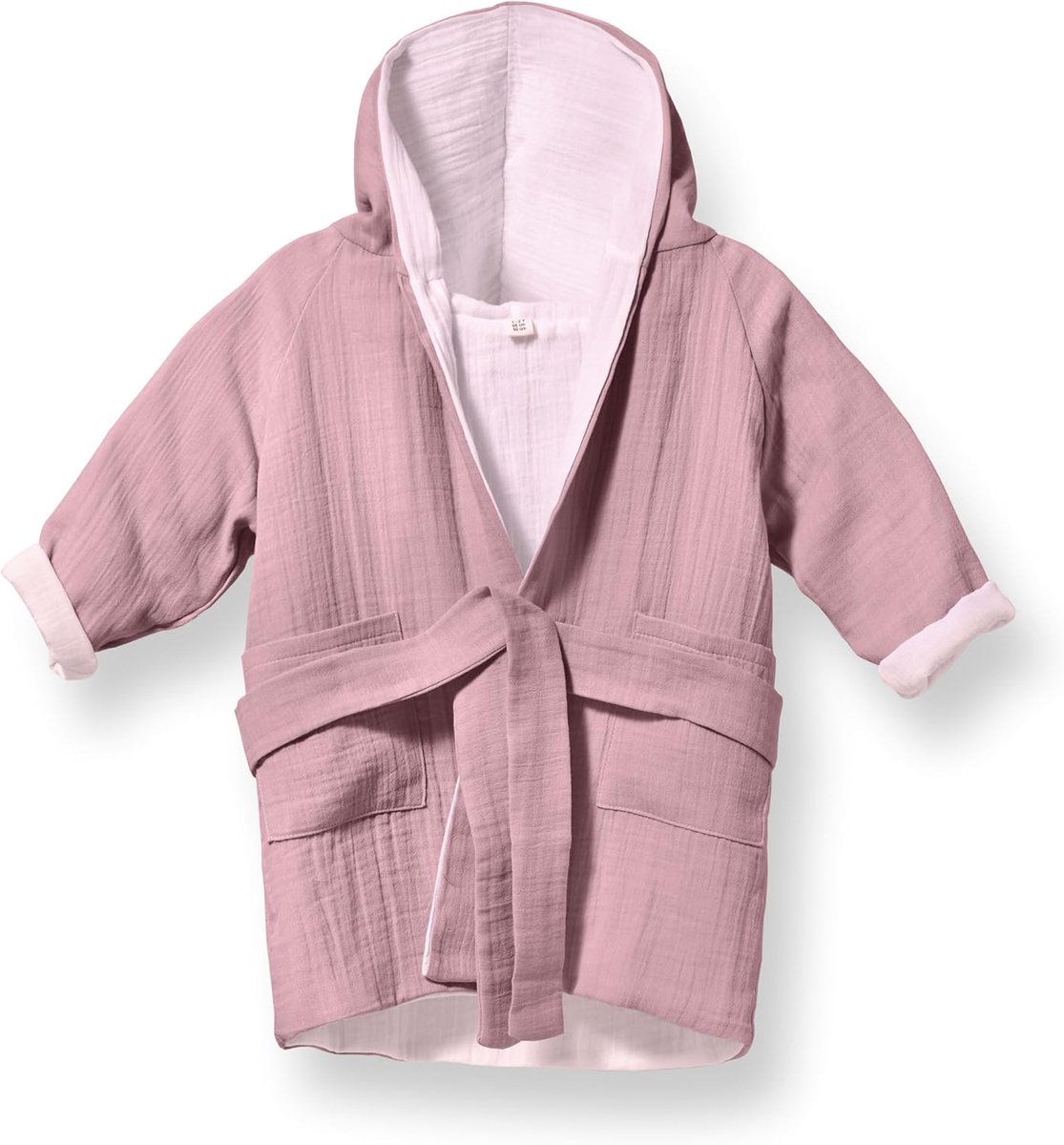 SnelShoppen - Kinderen Badjas met Capuchon, Zachte Muslin Katoen, Badjas voor Meisjes en Jongens - Perfect voor Thuis, Zwembad of Vakantie