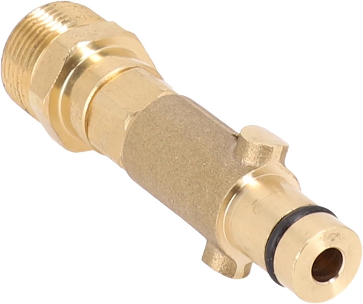 SnelShoppen - High Pressure Washer Adapter M22 Bayonet, Messing, Duurzaam, Eenvoudig te Verbinden, Geschikt voor Hogedrukreinigers, Tuin, Schoonmaak