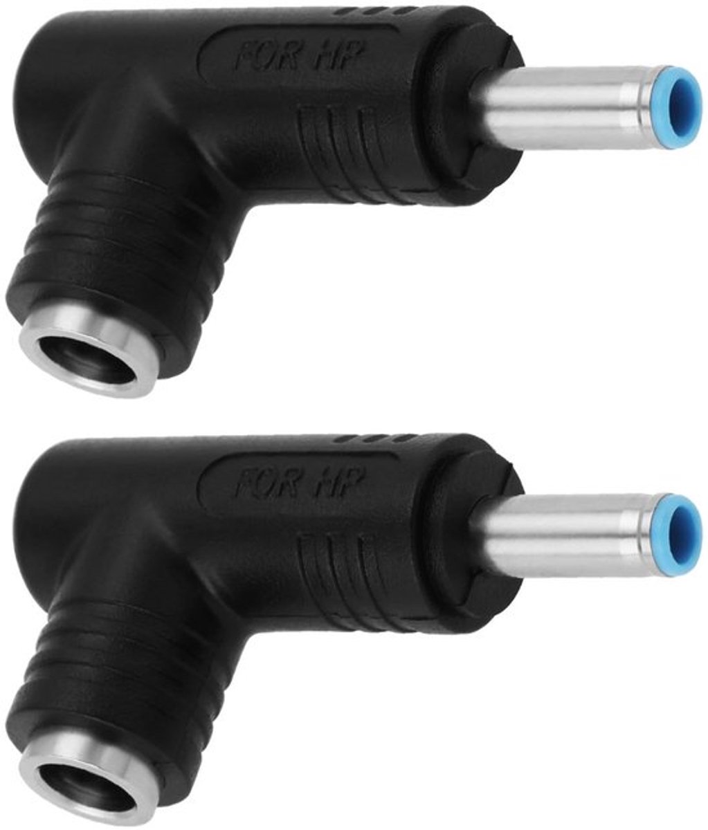 2 stuks DC Voedingsadapter 90 Graden 240W 5.5mm x 2.5mm Vrouwelijke Jack naar 4.5mm x 3mm Mannelijke Plug voor Laptop Voedingsverbinding Conversie