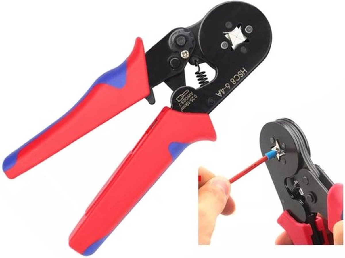 Adereindhulstang 0.25mm² - 10mm² - Automatische Adereindhuls Krimptang