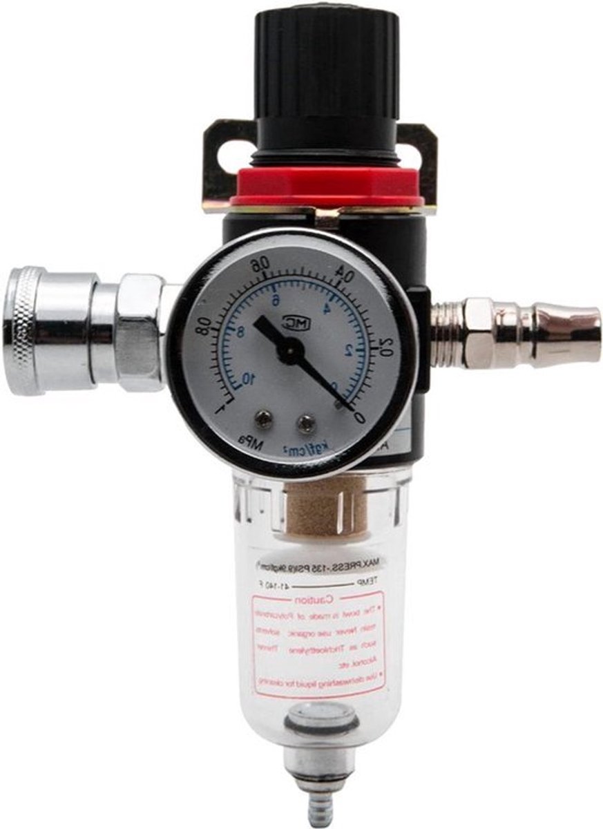 Separator voor vochtfilter, 130 psi, eenfasig, verwijdert vocht en vuil