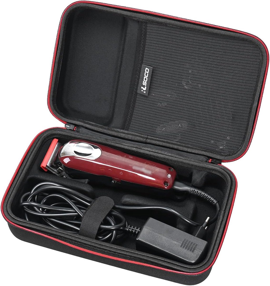 SnelShoppen - Hardcase Hoes voor Draadloze Tondeuse, Perfecte Pasvorm, Duurzaam EVA, Bescherming, Accessoires Organizer, Ideaal voor Kappers en Thuisg