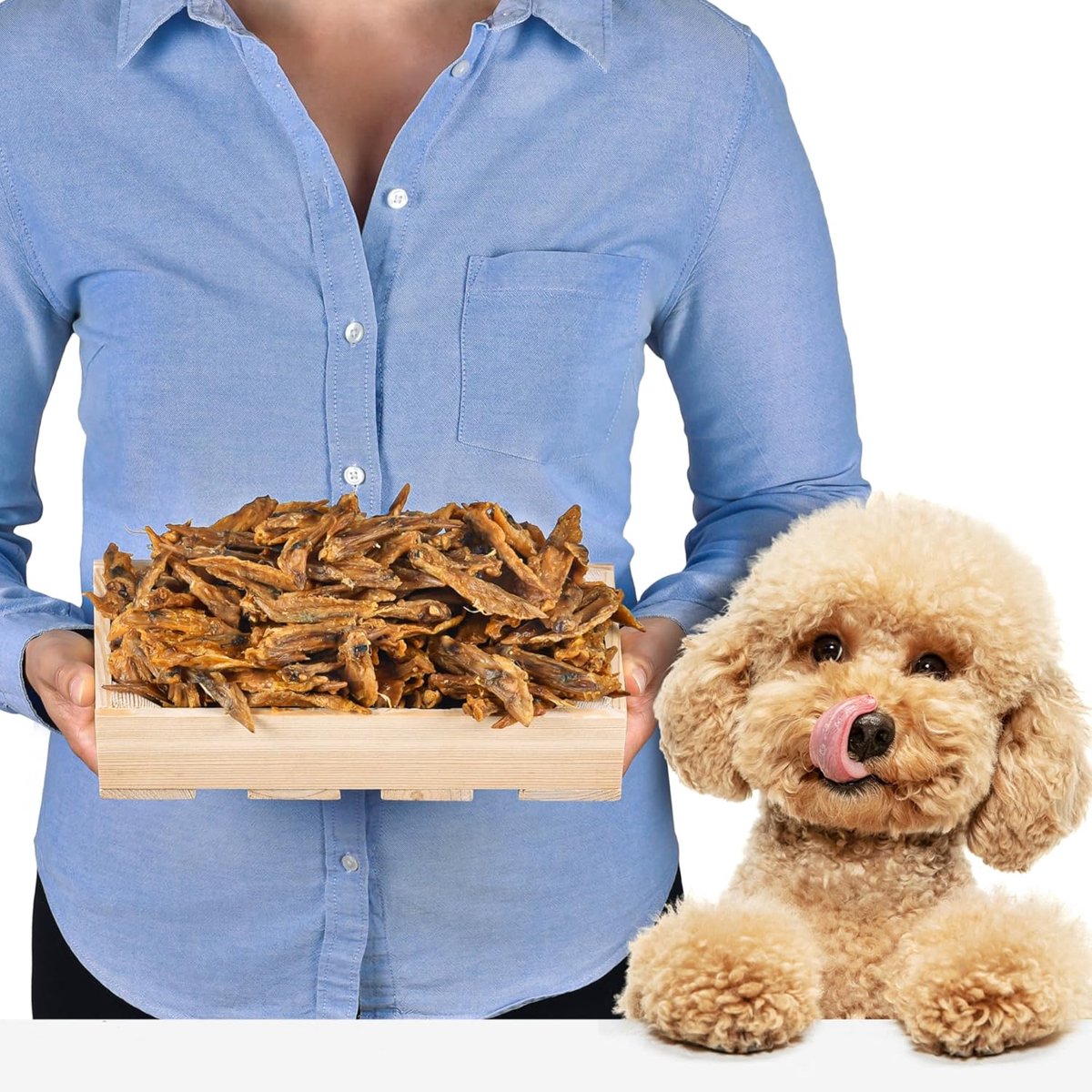 SnelShoppen - Kippenvleugelpunten voor Honden 1 kg, Natuurlijk Kauwartikel voor Tandverzorging, Premium Kwaliteit, Gezond Tussendoortje voor Honden, I