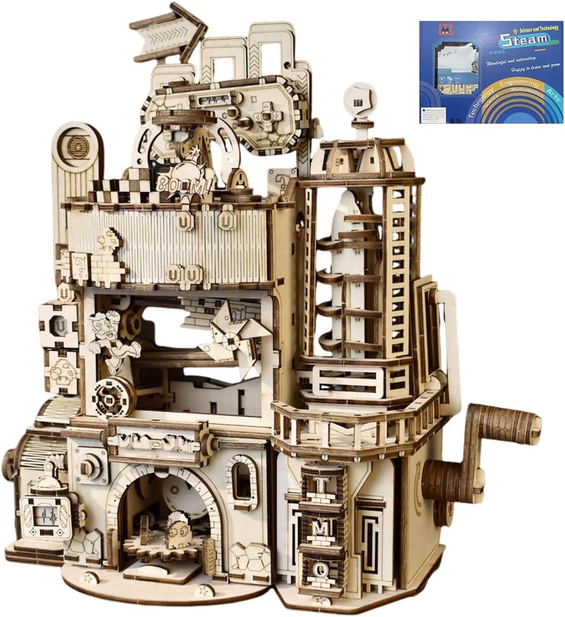 SnelShoppen - 3D Houten Puzzel Modelbouw Set voor Volwassenen en Kinderen - Moeilijk, Expert Niveau - Creatief Bouwspel voor Beginners - Houten Handwe
