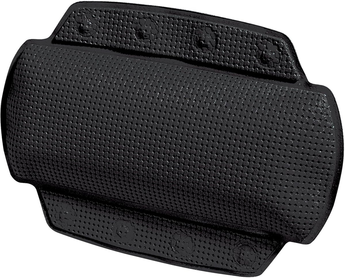 SnelShoppen - Badkussen Alaska met 8 Zuignappen Antibacterieel Antislip Wasbaar - Zwart 23 x 32 cm voor Ultieme Ontspanning in Bad of Wellness