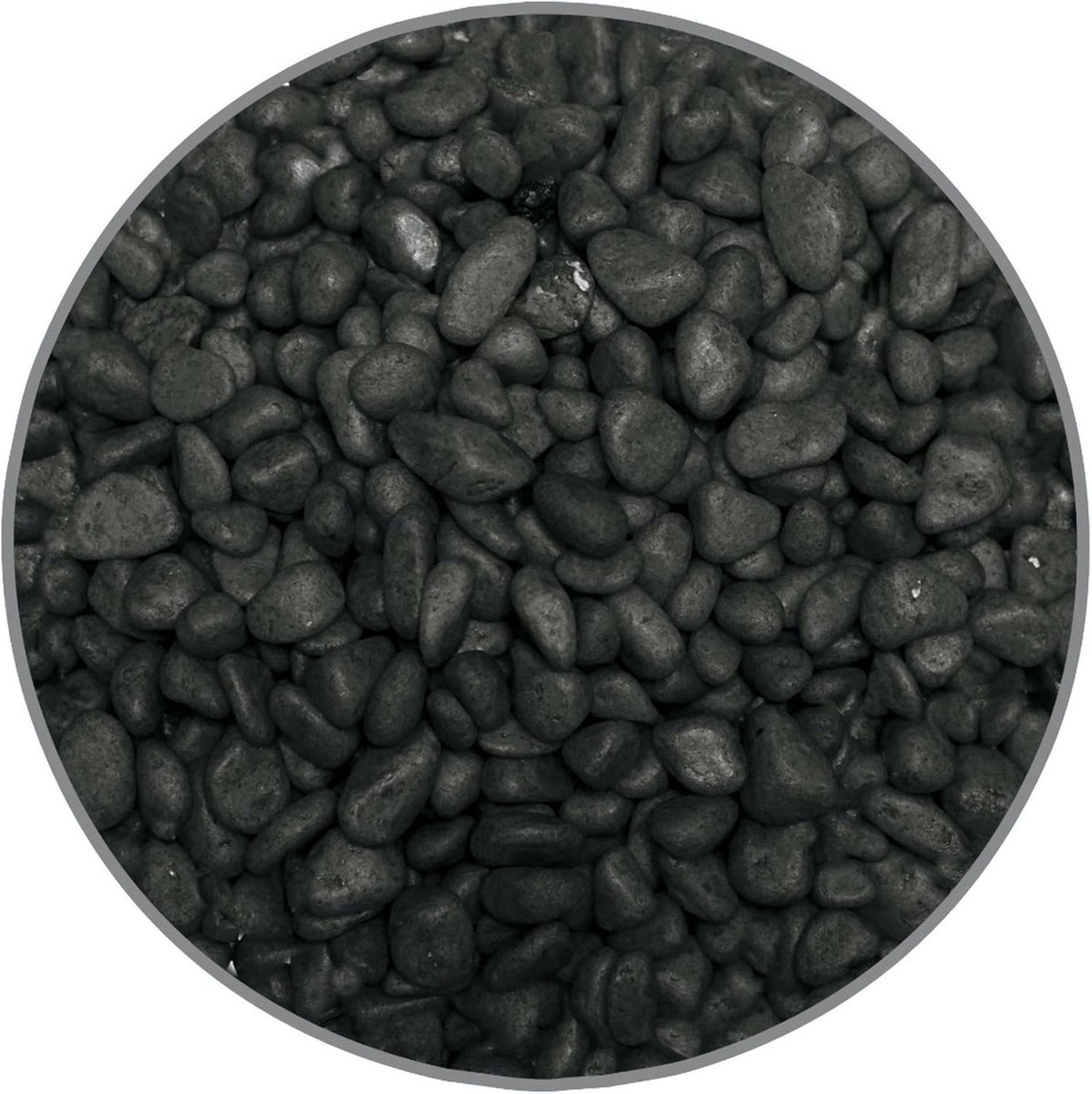 SnelShoppen - ICA GC34 Gravel in Klassieke Kleuren - Zwart - 1 kg Decoratief Grind voor Tuin, Voortuin, Oprit, en Creatieve Projecten