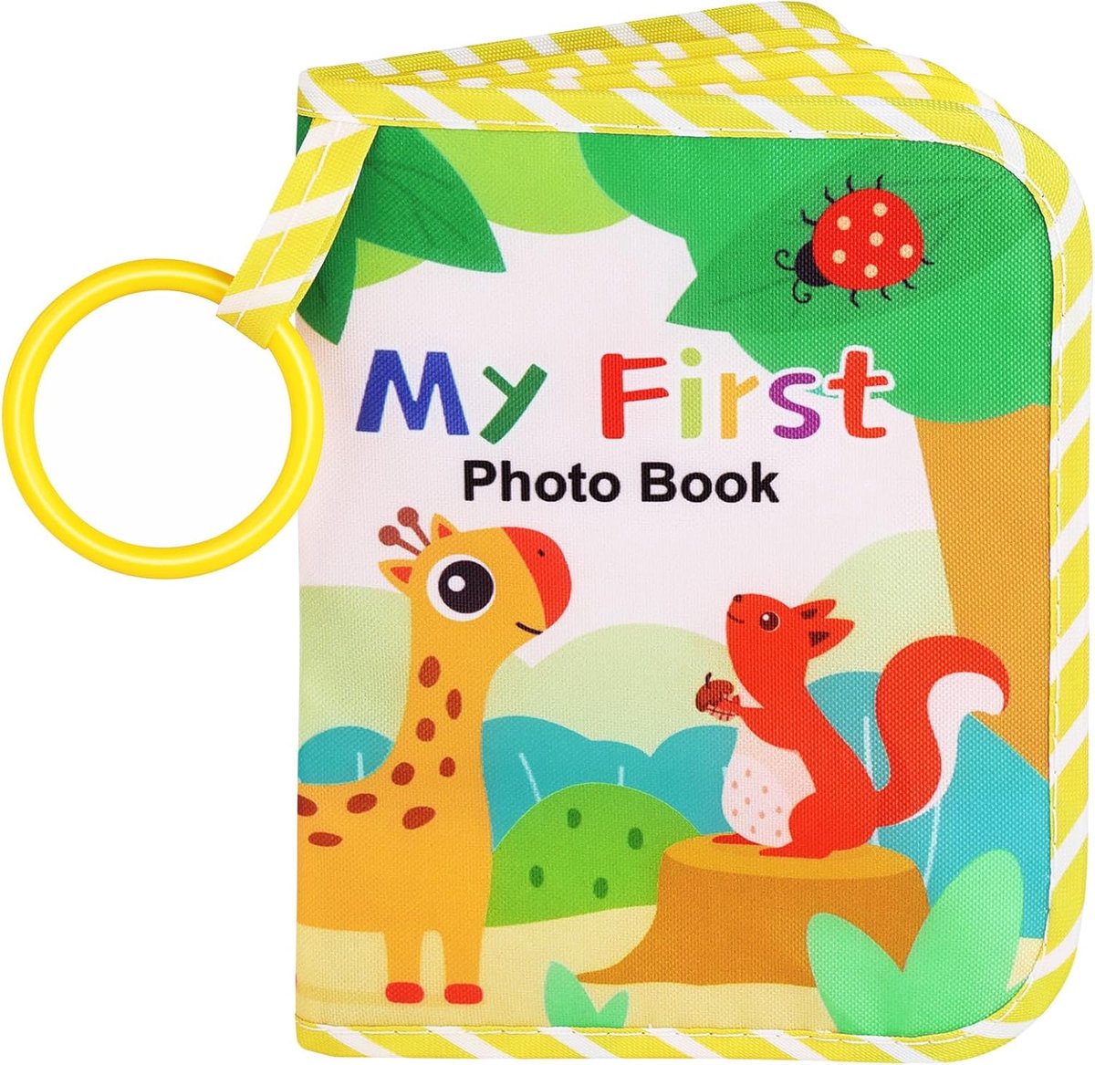 SnelShoppen - Baby Foto Album - Zacht Katoenen Geheugenboek voor Kinderen - My First Photo Album - Herinneringen voor Pasgeborenen - Perfect voor Baby