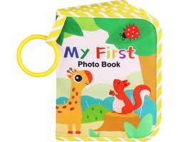 SnelShoppen - Baby Foto Album - Zacht Katoenen Geheugenboek voor Kinderen - My First Photo Album - Herinneringen voor Pasgeborenen - Perfect voor Baby