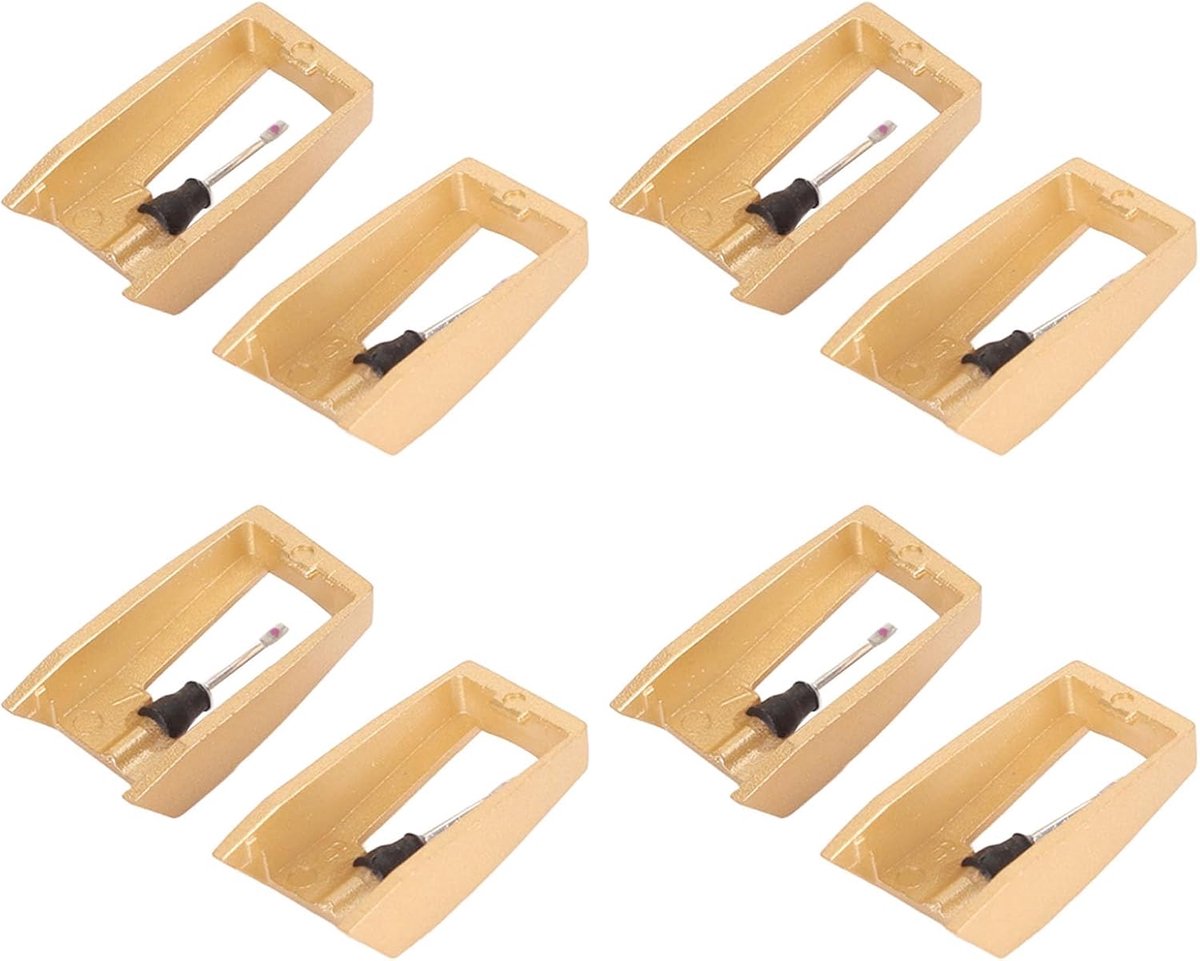 SnelShoppen - 8 Stuks Vervangende Platenspeler Nadel voor 33 45 78 RPM - Compatibel met Crosley, Victrola, ION, Jensen en Meer - Geen Overslaan, Hoge