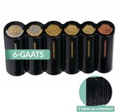 LeonDesign - hospitalité - porte-monnaie électronique - eurokit - noir - 6 tubes - 6 trous - noir
