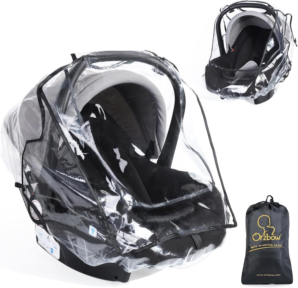 SnelShoppen - Universele Regenhoes Voor Kinderwagen - Waterdichte Regenbescherming Voor Autostoeltjes - Ademend Materiaal Met Zijventilatie - Snelle R