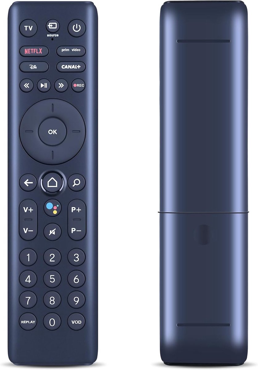 SnelShoppen - Nieuwe Vervangende Afstandsbediening TV V3 voor Streamer GEN8 HOT, Infrarood 3.0, Geen Programmeren Nodig, Duurzaam ABS-Materiaal
