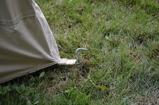 FloraGrace Tent - Opblaasbaar Gezinstent 400 x 300 x 200 cm - Polyester - Beige - Voor Kamperen Met 7 Tot 8 Personen - Waterdicht — afbeelding 3