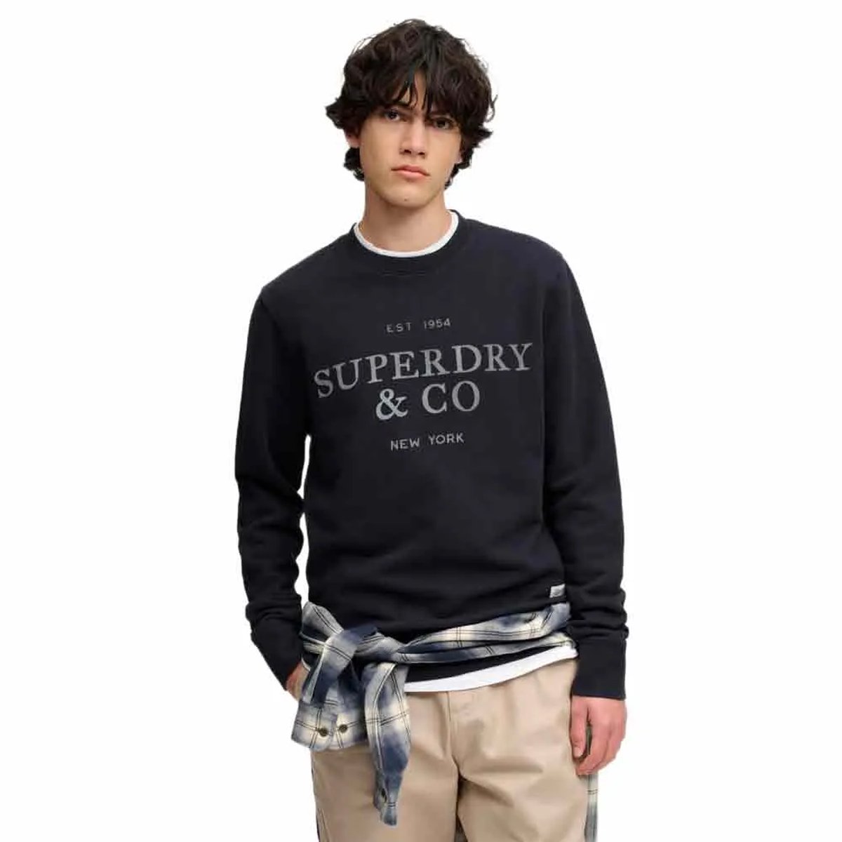 Superdry 1954 Company Relaxed Sweatshirt L Man Blauw