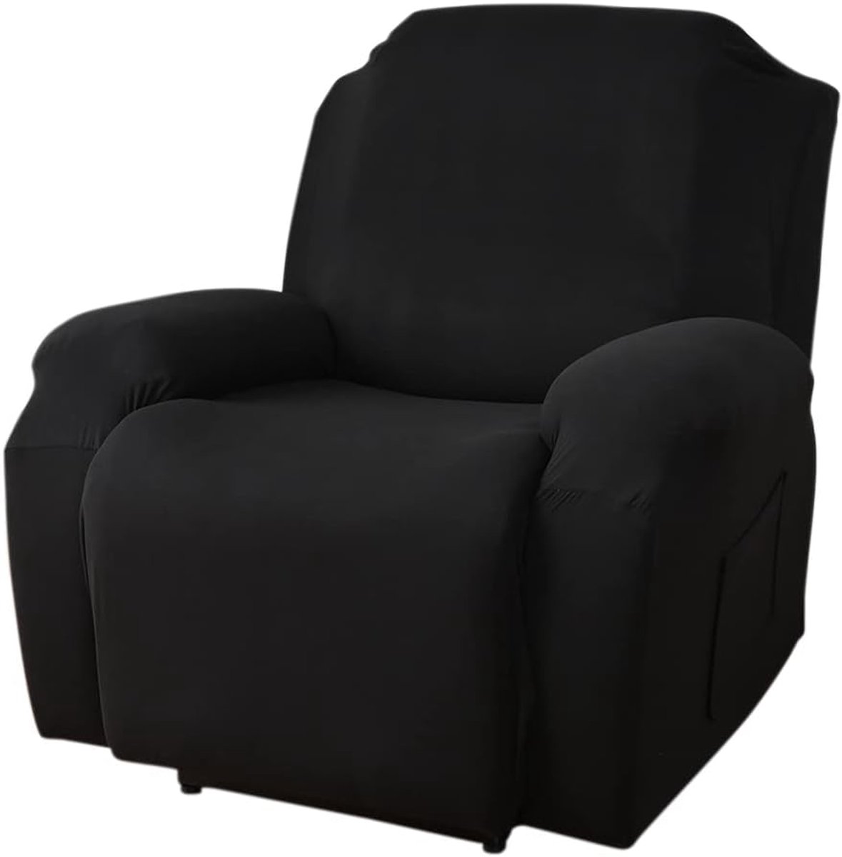 SnelShoppen - Armstoel Covers voor 1 Zitter Relaxstoel met Opbergzakken - Rekbare Armchair Cover voor Elektrische Stoel - Meubelbeschermer voor Woonka