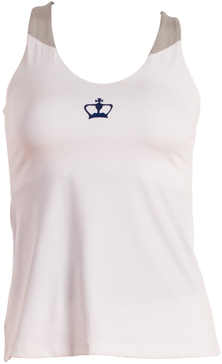 Zwart Crown Naxos T-shirt Blanco/Gris/Azul - XS