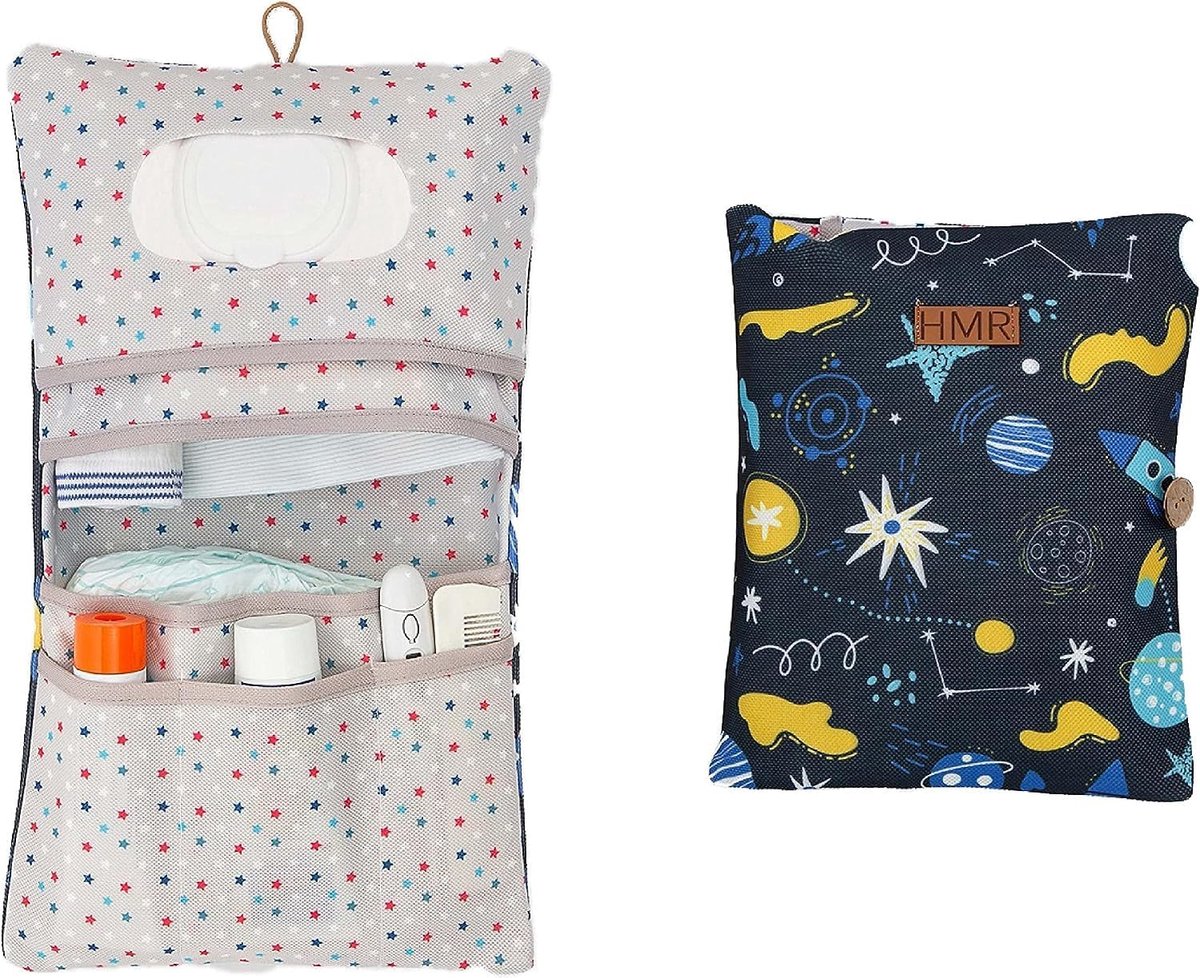 SnelShoppen - Multifunctionele Diaper Bag Organizer & Make-up Tas 2 in 1 - Compacte Luiertas voor Moeders - Duurzaam en Stijlvol - Ideaal voor Reizen,