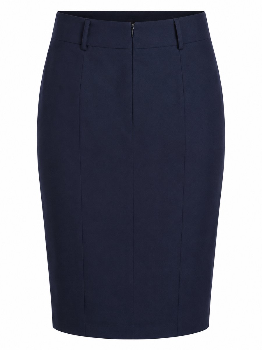 Greiff Dames Rok Regular Fit Donkerblauw Maat 36 – Zakelijke Werkrok