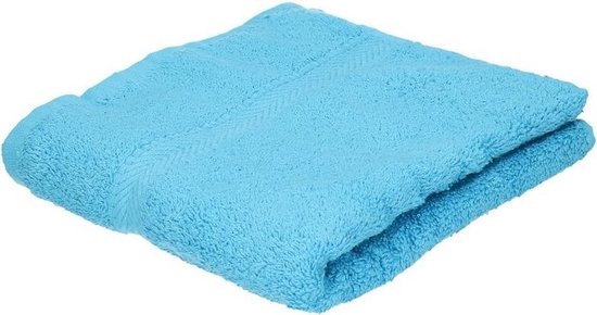 injecteren Ban krijgen 3x Luxe handdoeken turquoise 50 x 90 cm 550 grams - Badkamer textiel  badhanddoeken | bol.com