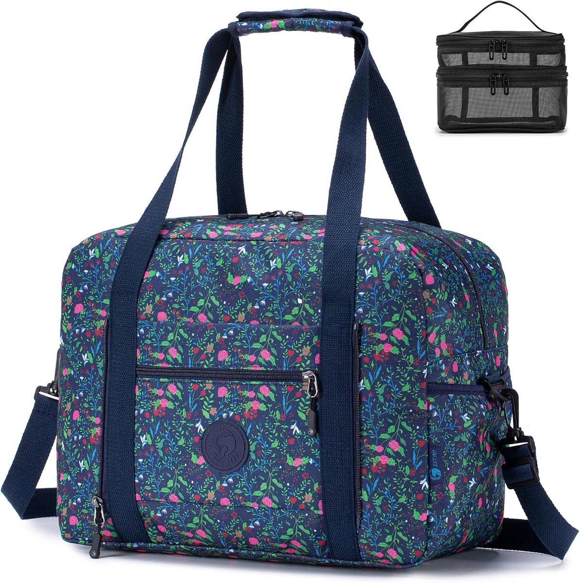 SnelShoppen - Duffle Bag Vouwbare Reistas 40x30x20cm voor Vliegtuig Handbagage Weekendtas Sporttas Handbag Cabin Bag Ziekenhuis Tas Onder Zitruimte