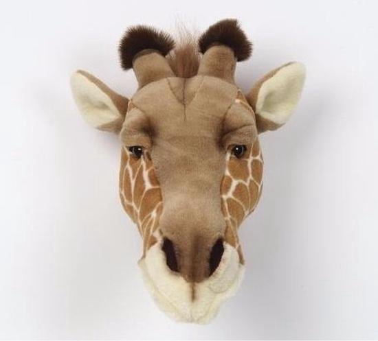 Pluche giraffe dierenhoofd knuffel 30 cm - Giraffenkop - Kinderkamer  muurdecoratie | bol.com