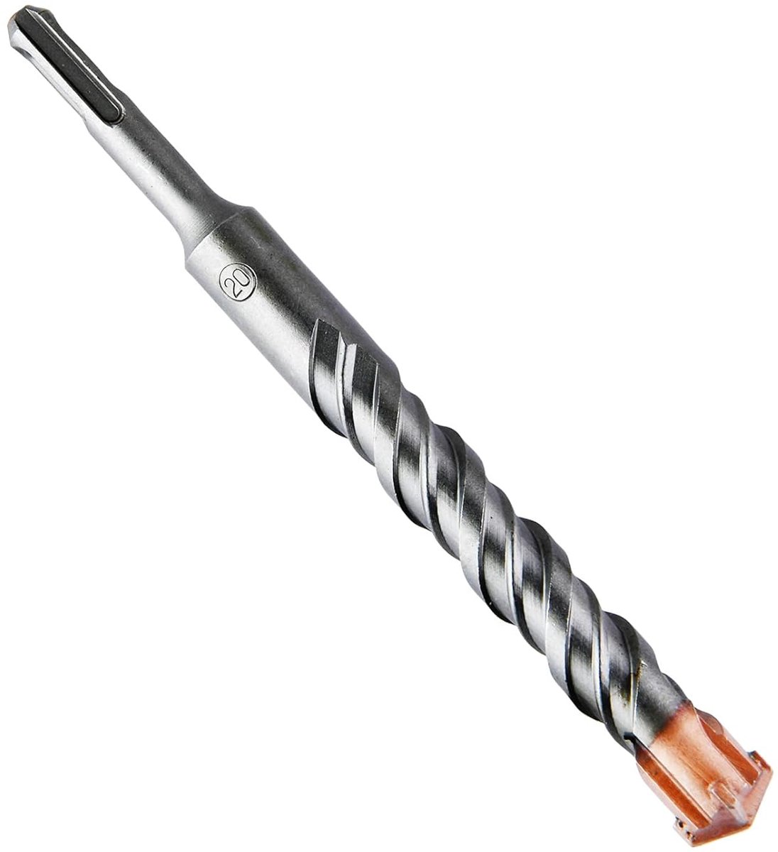 SnelShoppen - SDS Plus Professionele Hamerboor 20mm x 200mm met 4 Carbide Snijkanten, Ideaal voor Metselwerk, Beton, Natuursteen en Baksteen