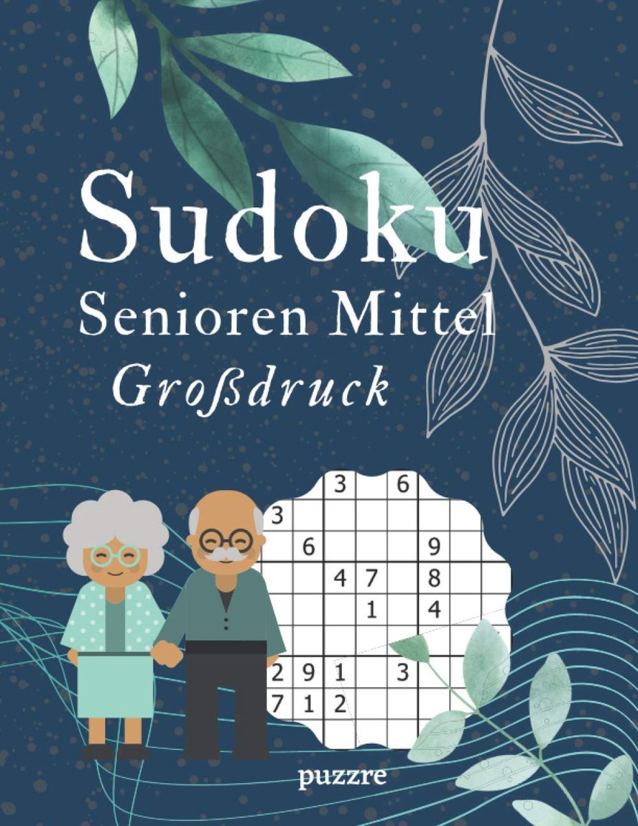SnelShoppen - Sudoku Senioren Mittel Großdruk - Denksport Spellen, Groot Lettertype, Logische Puzzels voor Senioren, Vermaak en Training voor de Geest