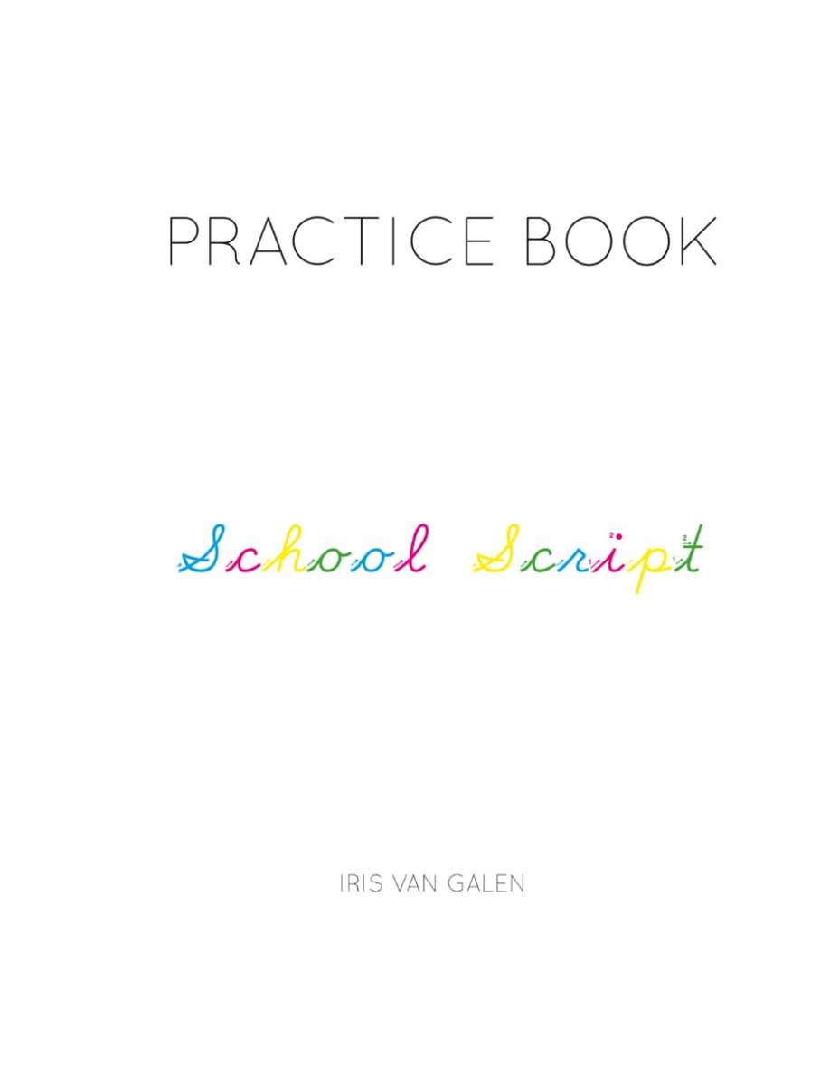SnelShoppen - Practice Book Writing School Script - Schrijfboek voor Kinderen, A4 Formaat, 100 Pagina’s, Leerzaam, Creatief, Onderwijs, Thuisonderwijs