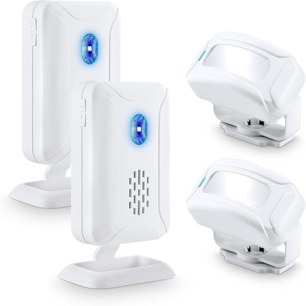 SnelShoppen - Draadloze Motion Sensor Deurbel met 36 Melodieën, Binnen Alarm voor Zorgverlener, Bewegingssensor Deurbel voor Bezoekers, Bed Alarm voor