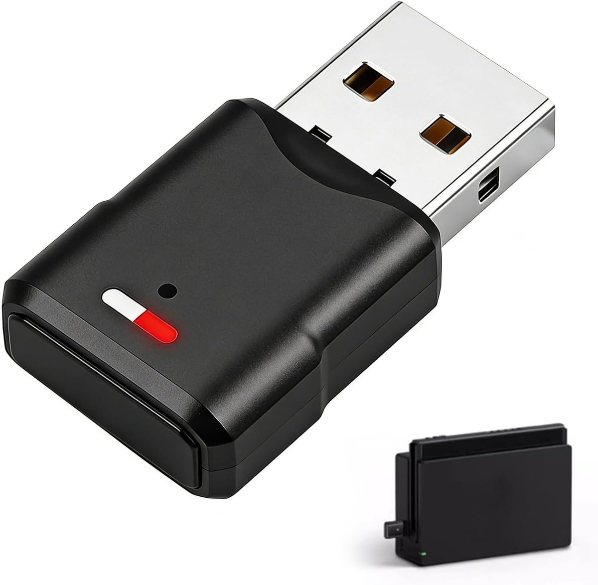 SnelShoppen - USB Bluetooth 5.3 Audio-Adapter, Bluetooth Stick Dongle voor Hoofdtelefoon, Luidsprekers, Compatibel met PS4/PS5/Switch, Weinig Vertragi