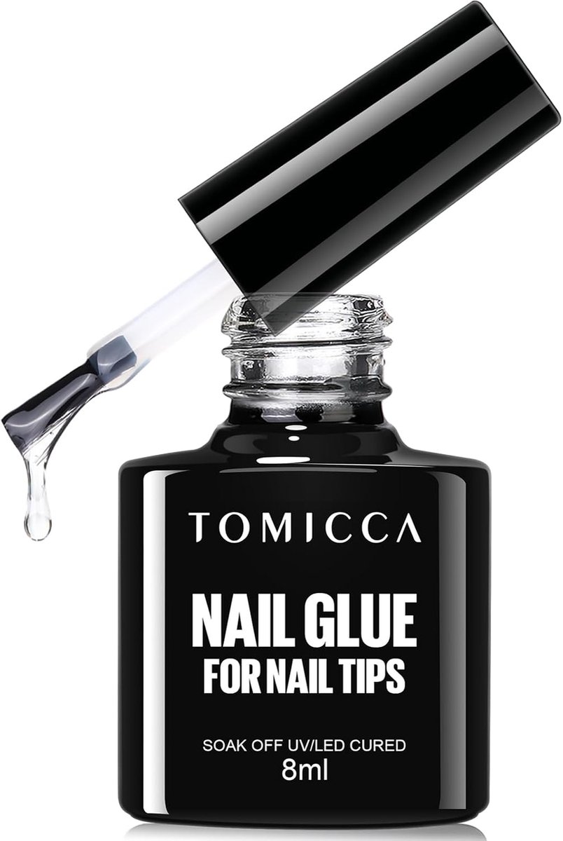 SnelShoppen - 6-in-1 Nagellijm voor Kunstnagels - UV Gel, Druknagels en Nageltips - 10ml Multifunctionele Nagellijm voor Feest en Dagelijks Gebruik