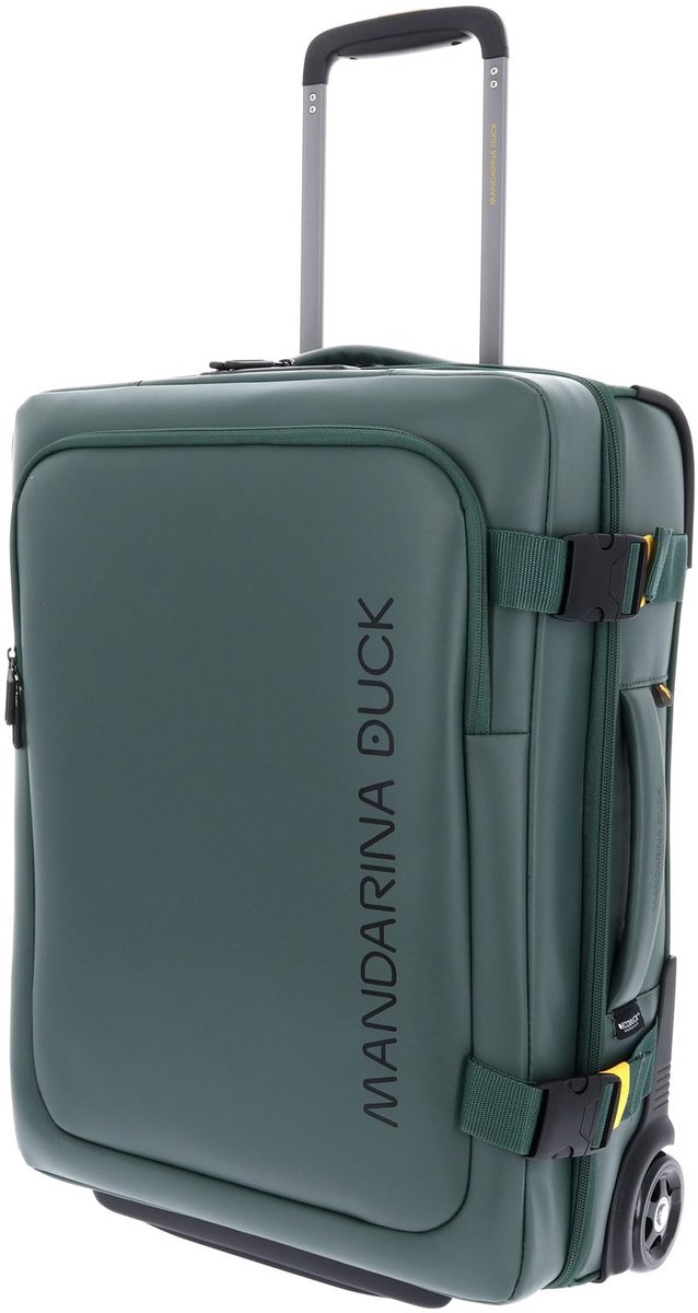 MANDARINA DUCK reistas trolley Eco Coated Wheeled Duffle Deep Green donkergroen 55cm